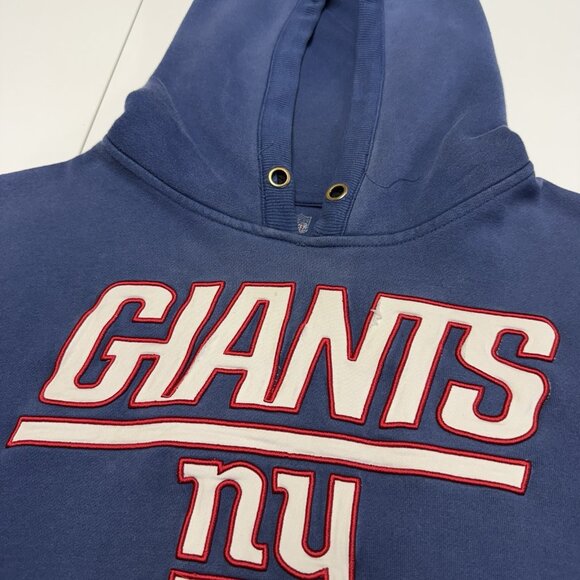 New York Giants Hoodie Sweatshirt Mens 2XL 28x28 Pro Line NFL Blue Embroidered - Picture 4 of 16
